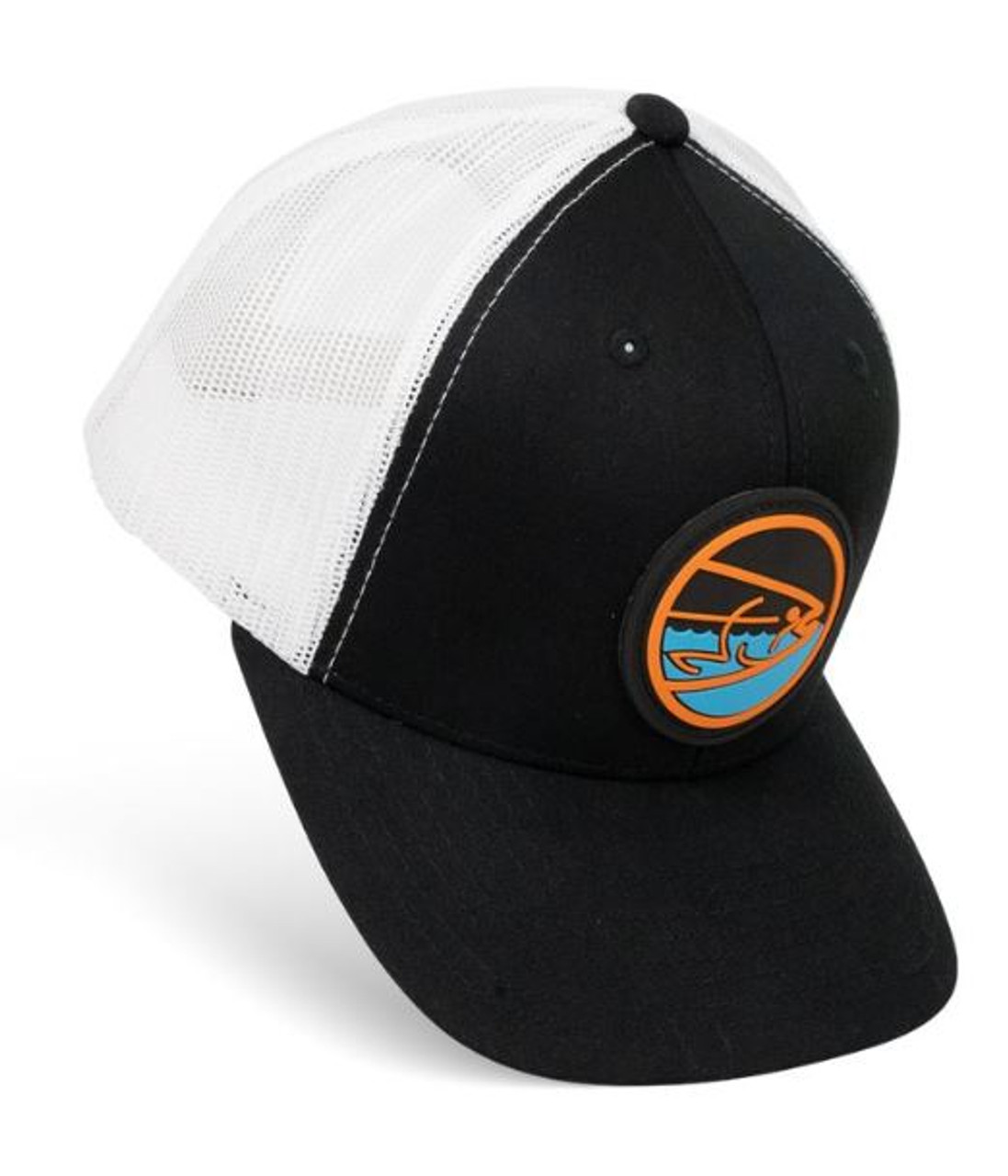 STLHD Shoreline Black/White Snapback Trucker Hat