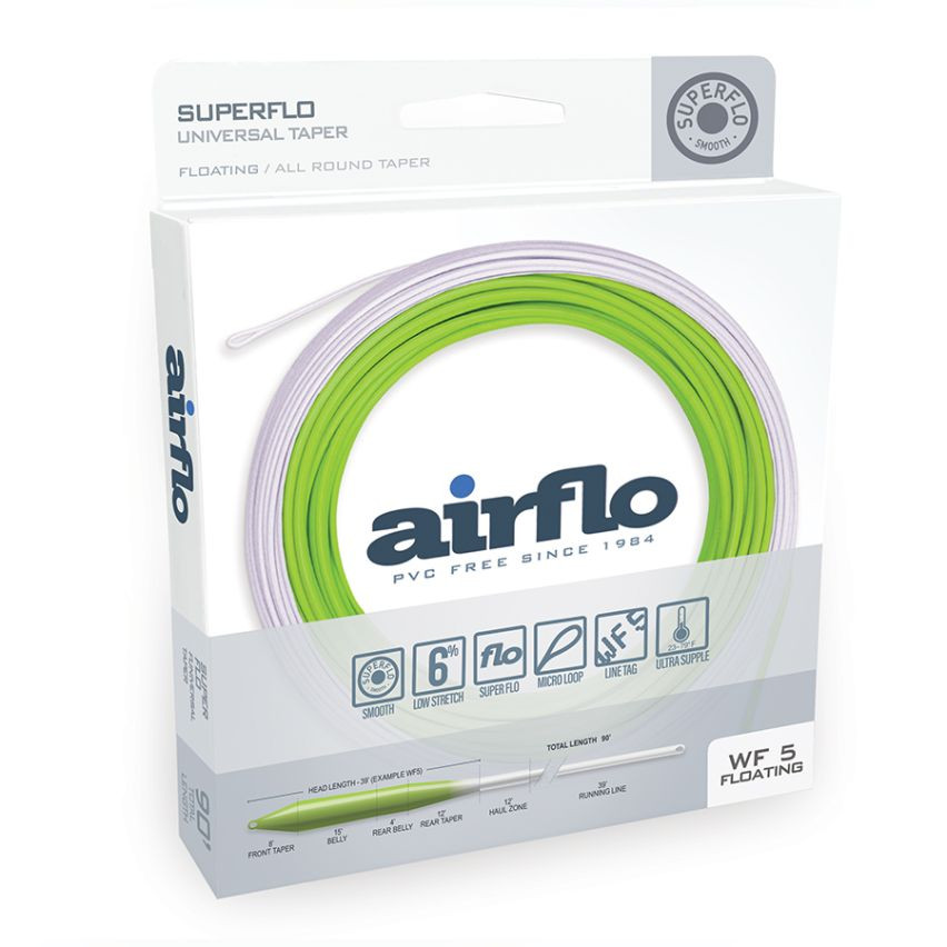 Airflo Superflo ソルトウォーターフラットユニバーサルフライライン Airflo SuperFlo Universal Taper Fly Line