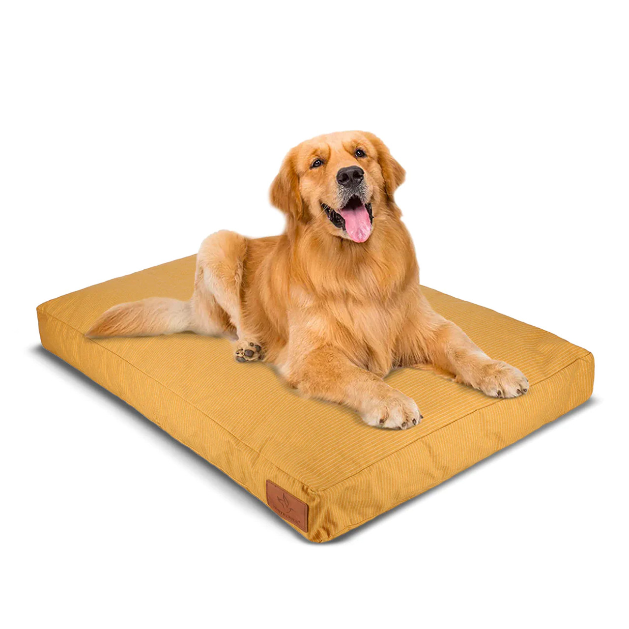 White Duck Dog Bed Tan