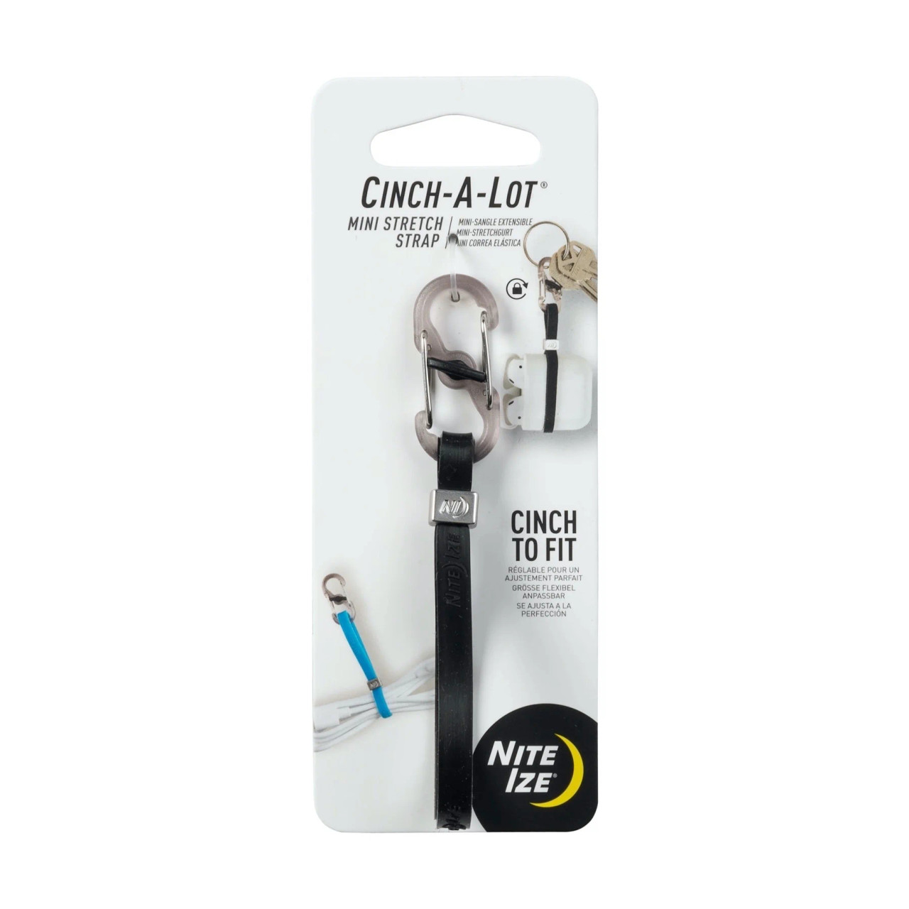 Nite Ize Cinch-A-Lot Mini Black Adjustable Strap