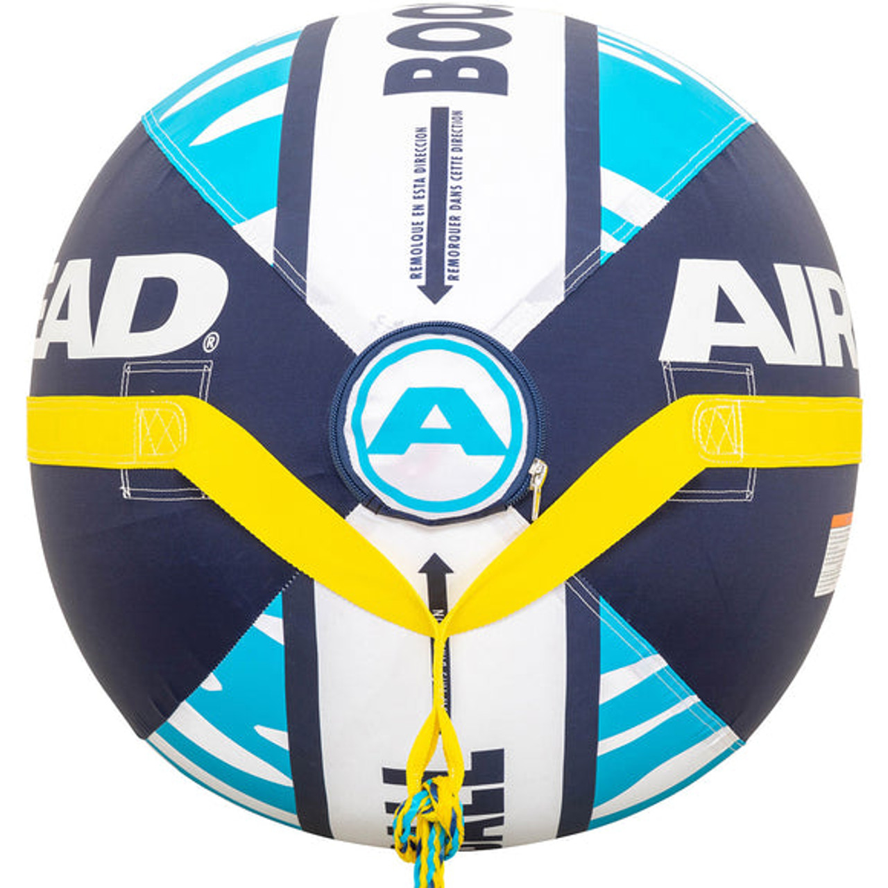 Airhead 4K Booster Ball 4 Rider Towable Tube Rope for Boating - 60 ft.