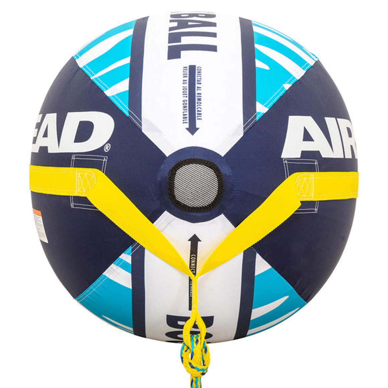 Airhead 4K Booster Ball 4 Rider Towable Tube Rope for Boating - 60 ft.