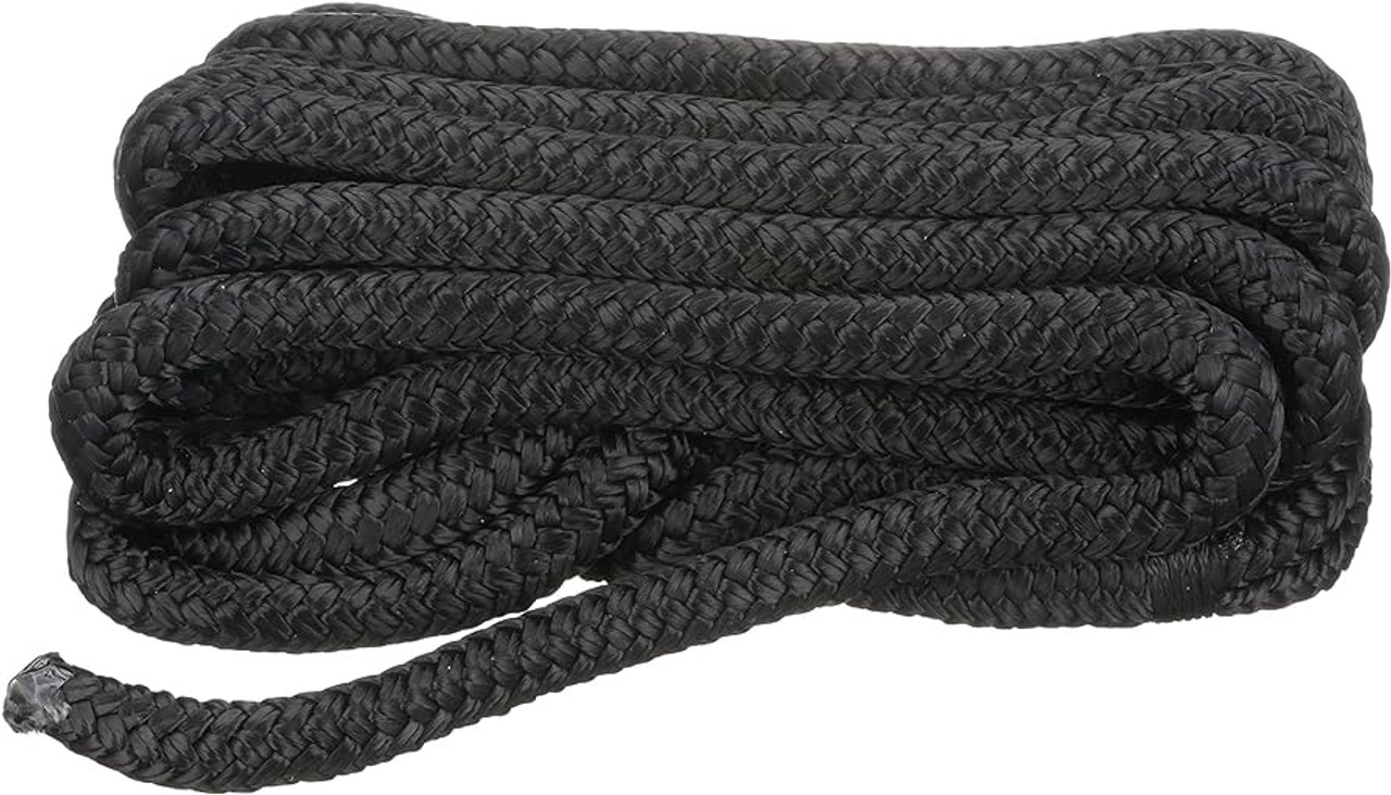 Attwood Premium Double Braided Dock Line - Black