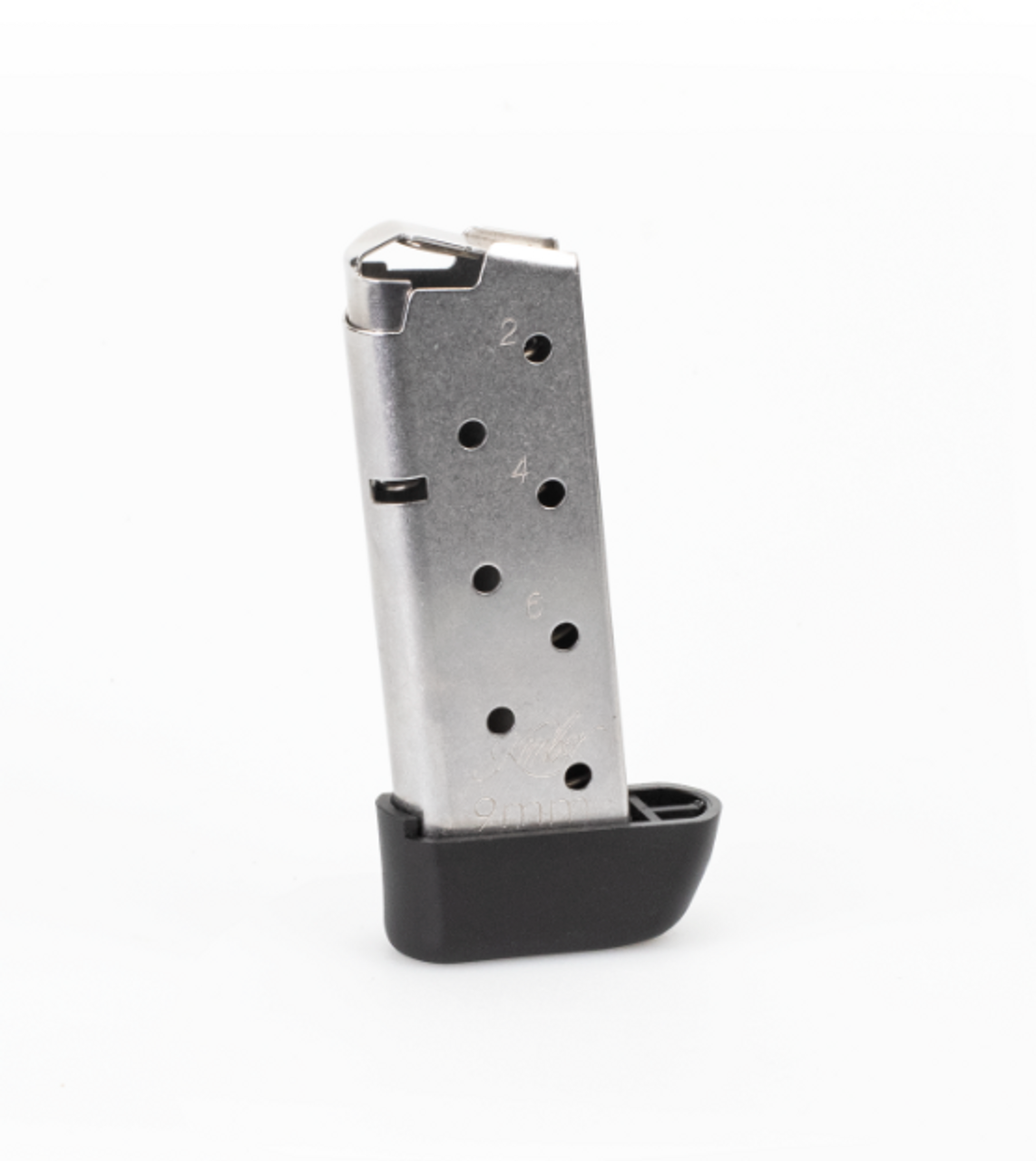 Kimber Micro 9, Magazine, 9MM, 7-Round, Stainless Steel, Extended Base Pad
