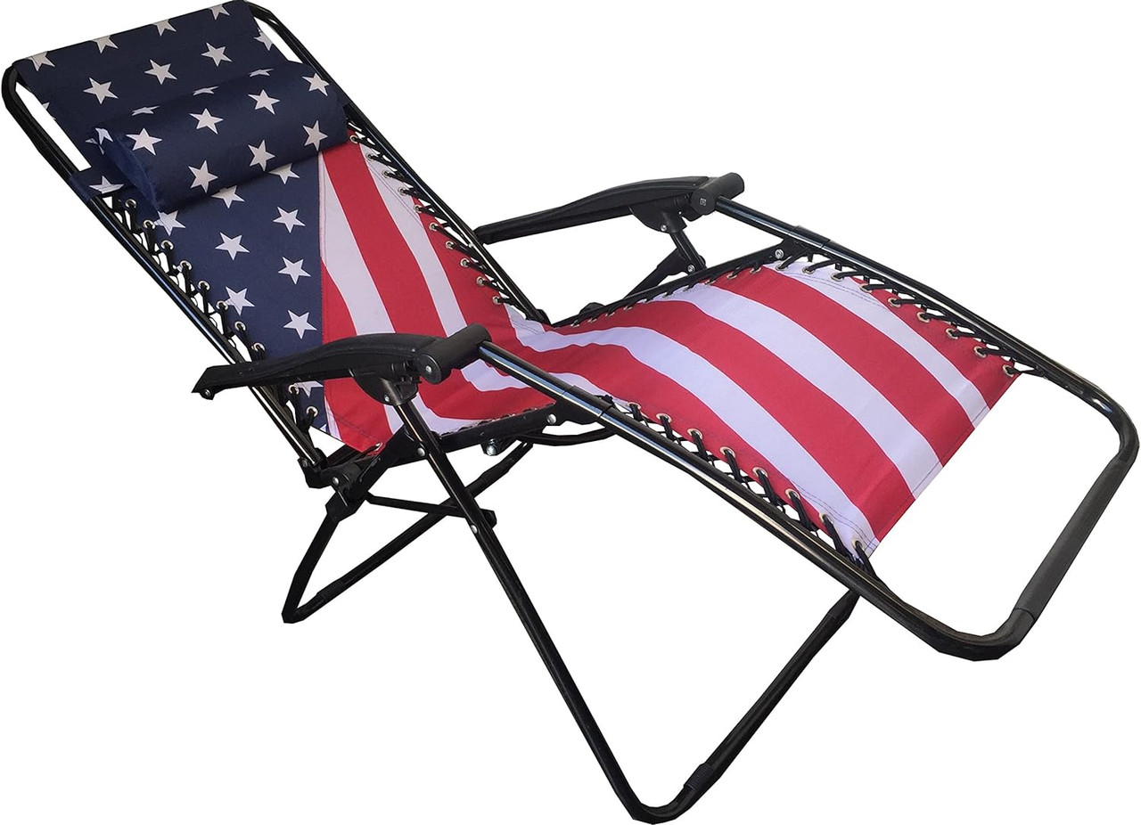 WFS Zero Gravity Lounge Chair Red, White, and Blue