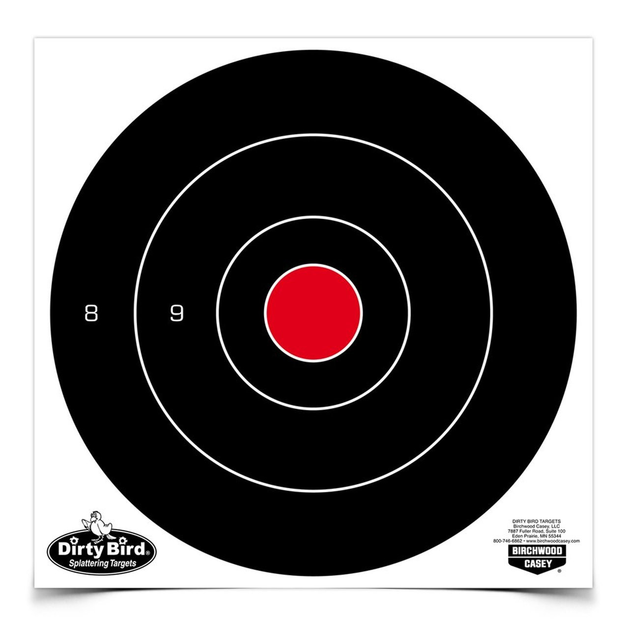 Dirty Bird 8" Bulls-Eye (25 Pack)