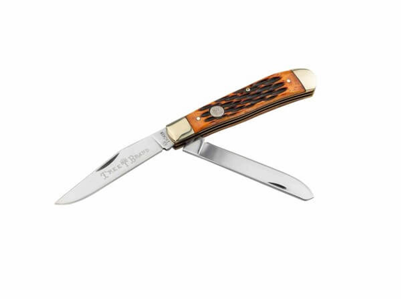 Boker Manufactory Traditional Series 2.0 Trapper Jigged Brown Bone