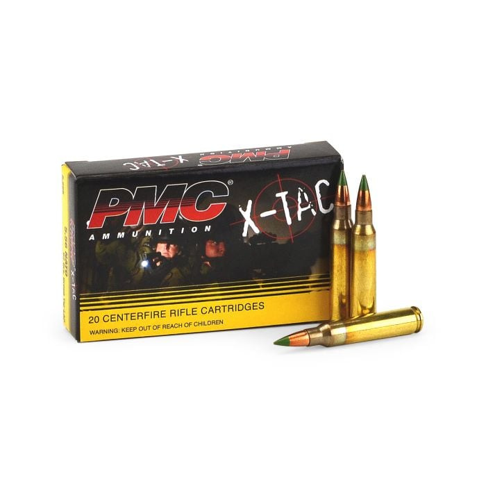 PMC X-TAC 5.56 NATO 62 Grain Green Tip LAP Ammunition