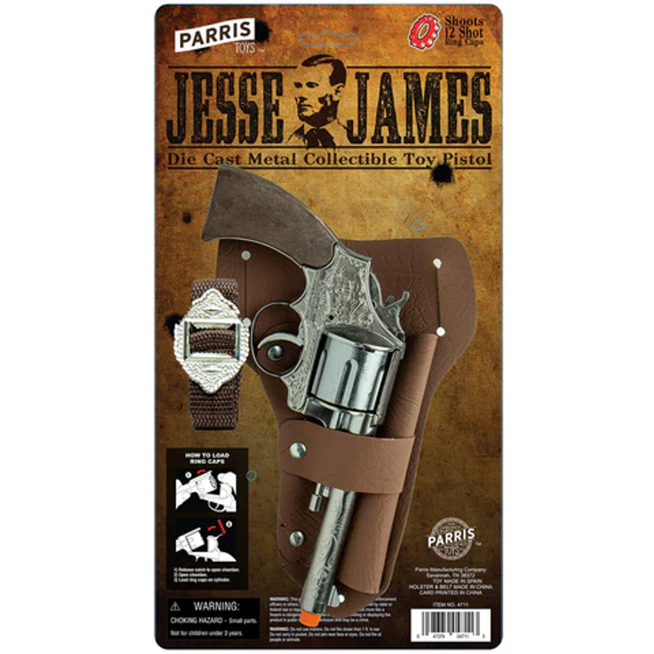 Parris Toys Jesse James Cap Pistol