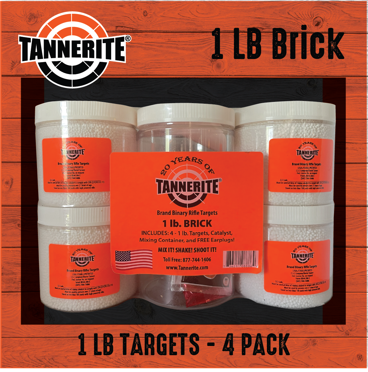 Tannerite Target 4Pk 1lb