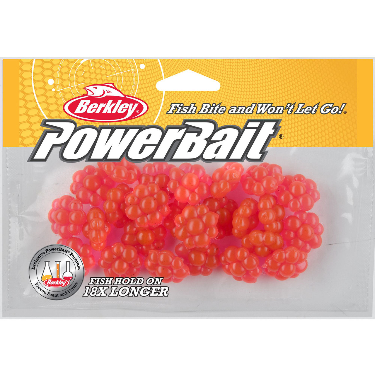 Berkley PowerBait Trout/Steelhead Egg Clusters - Fluorescent Orange