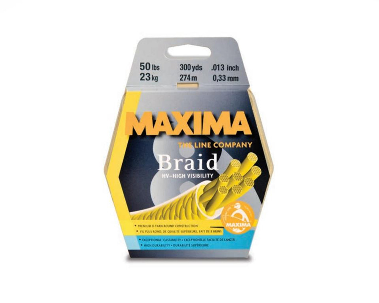 Maxima Hi-Vis Yellow Braid (300 Yards)