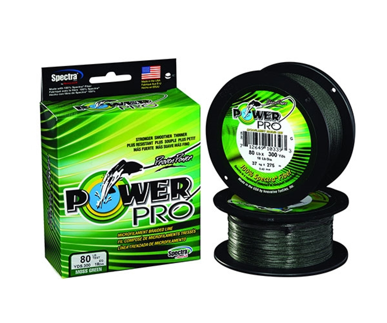 Power Pro Super Slick V2 Braid Fishing Line 65lb Test 300 Yd Hi-Vis Aqua  Green