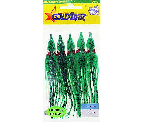 Silver Horde Goldstar 3.5 Octopus Squid (5 Pack)