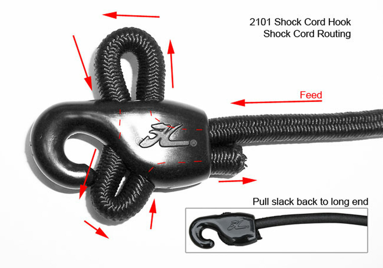 Shock Cord Hook 1/4"