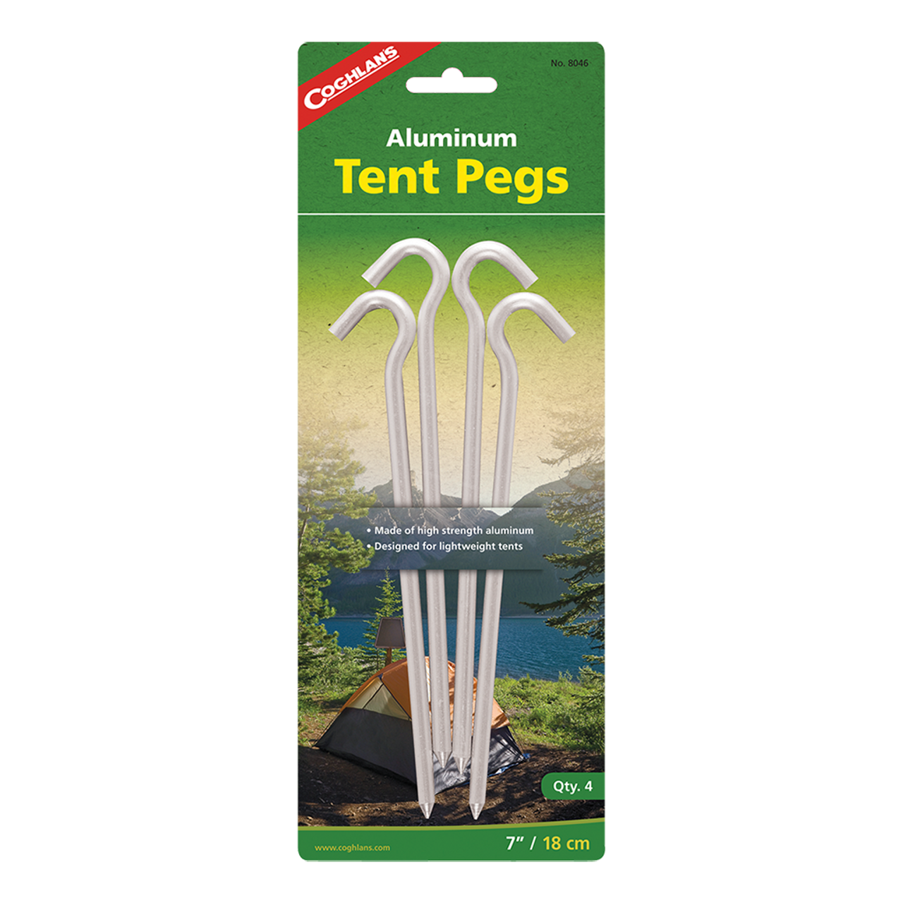 Aluminum Tent Pegs- 4 Pack