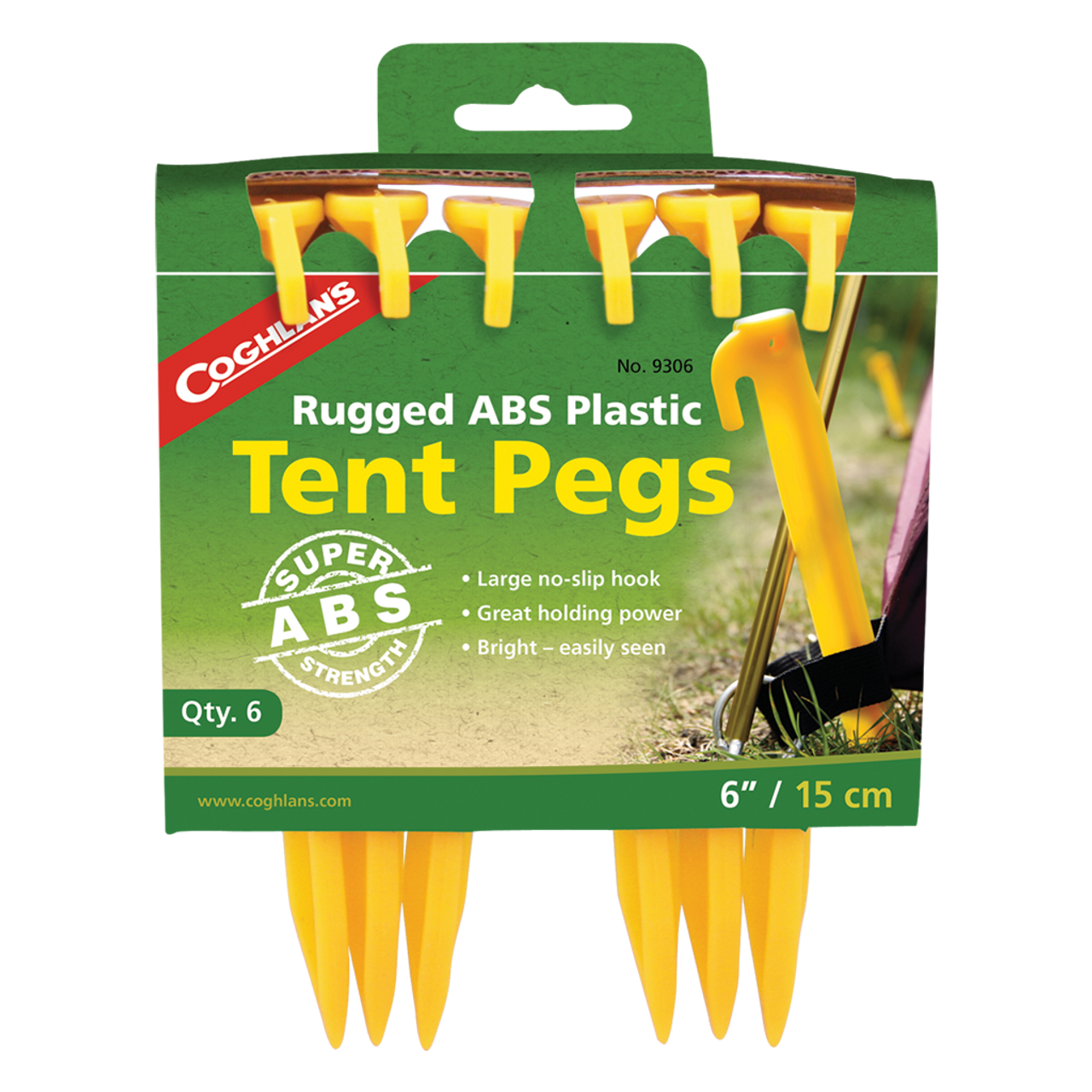 ABS Tent Pegs- 6 Pack