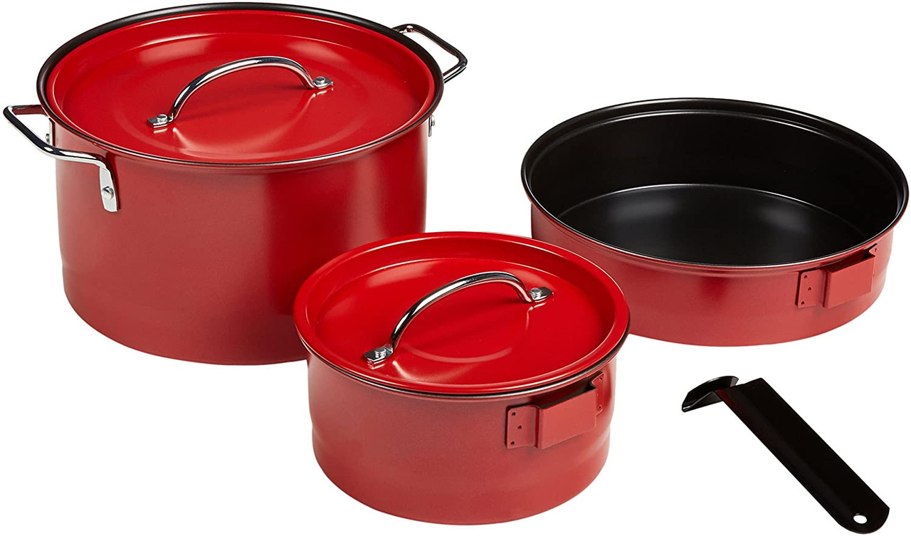 6 Piece Red Family Cookware Set