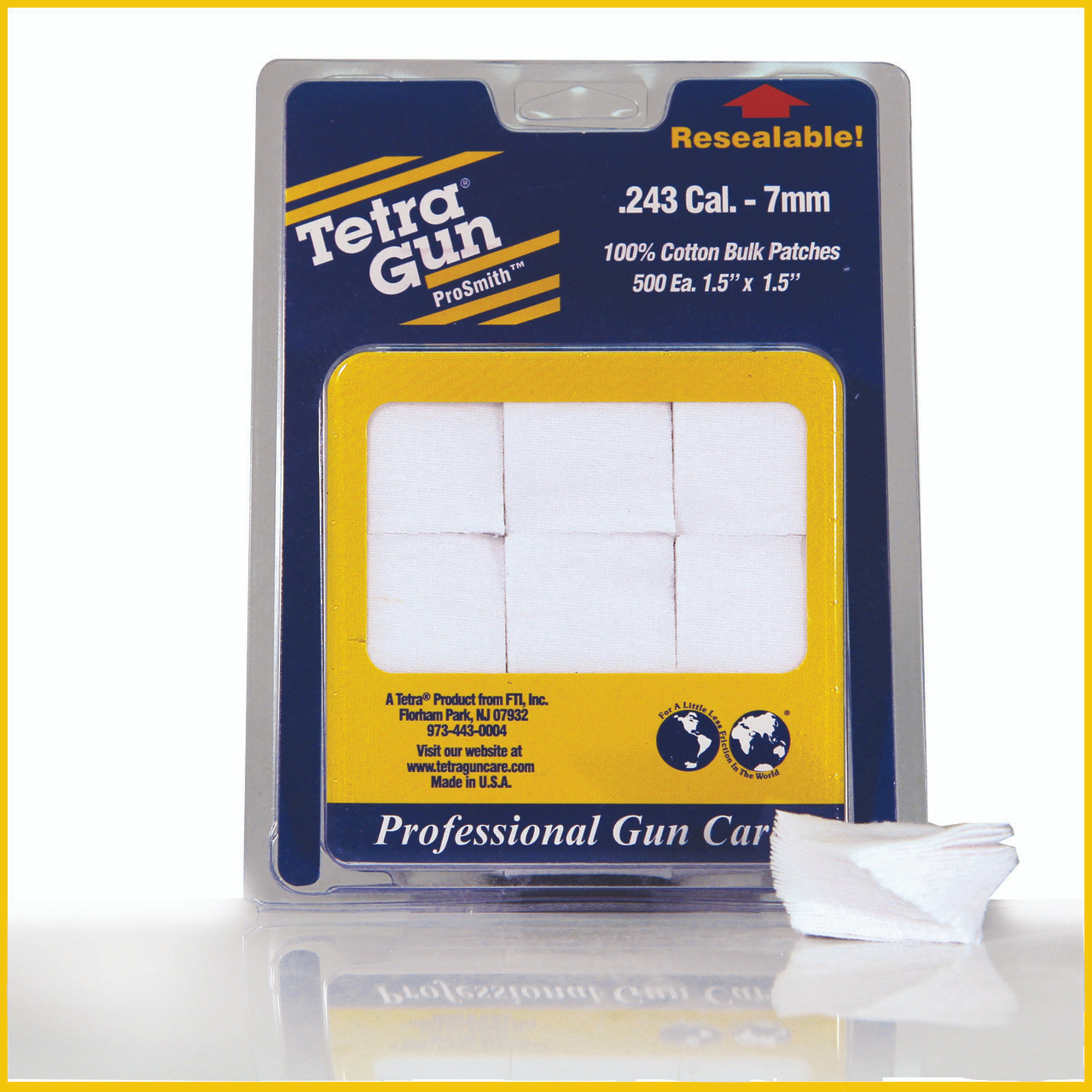 .243 Cal. - 7mm Cotton Cleaning Patches (500 pack)