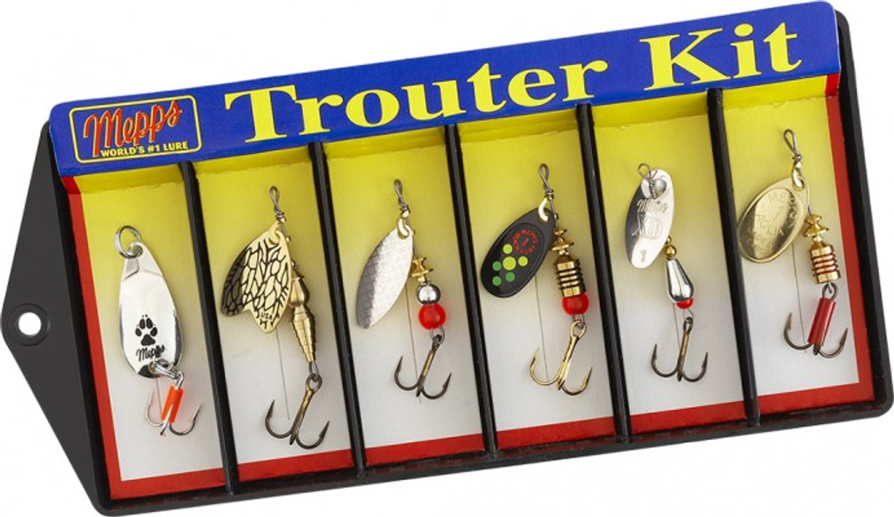 Mepps Trouter Kit - Plain and Dressed Lure Assortment – Outdoor Trader