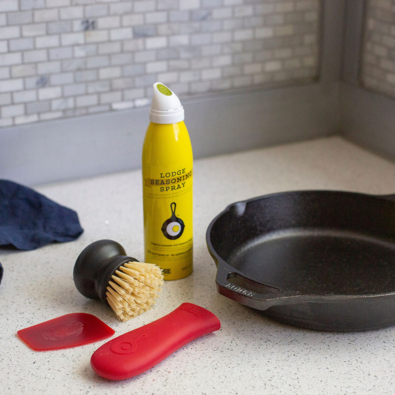 Lodge Seasoned Cast-Iron Care Kit