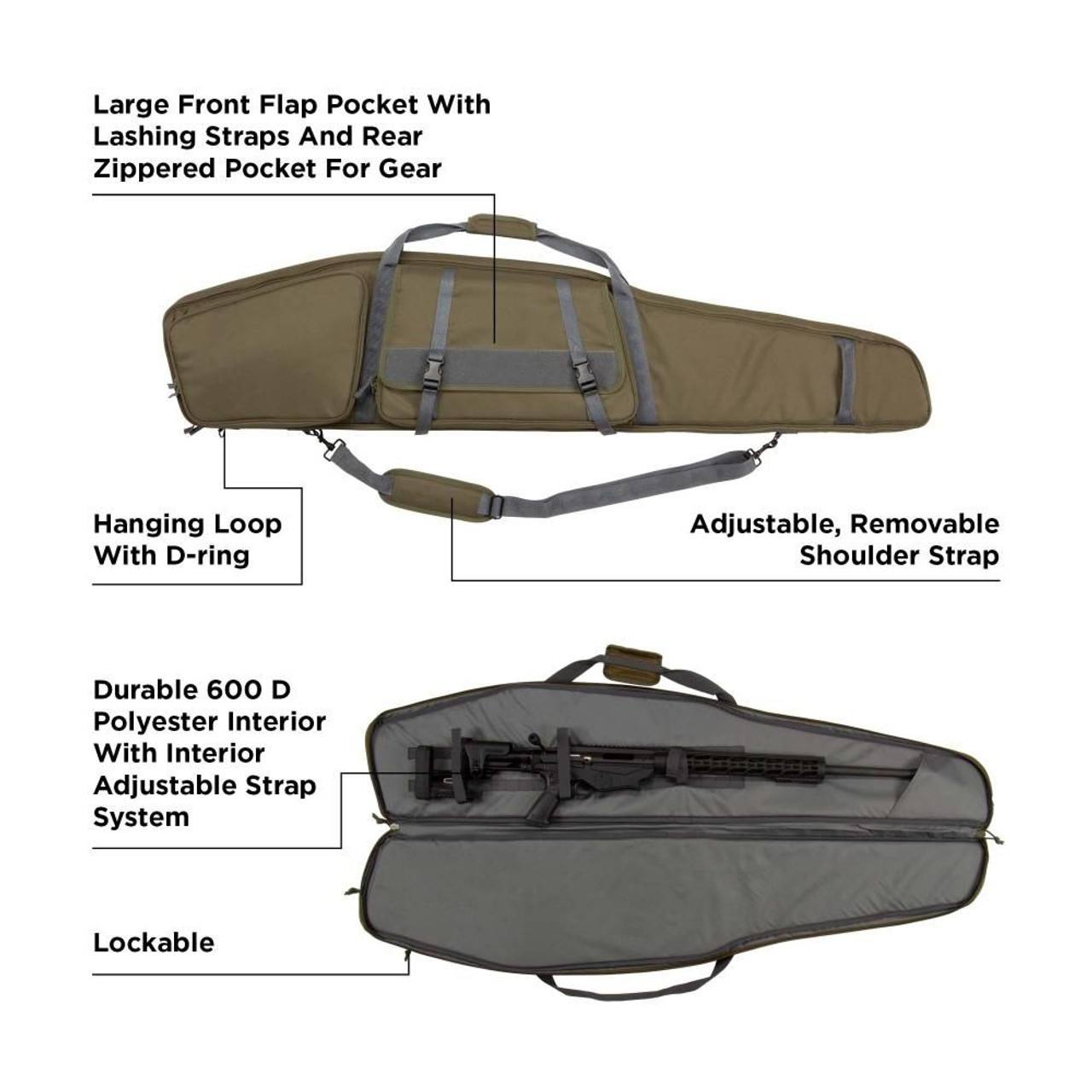 Tac-Six 55" Garrison Rifle Case