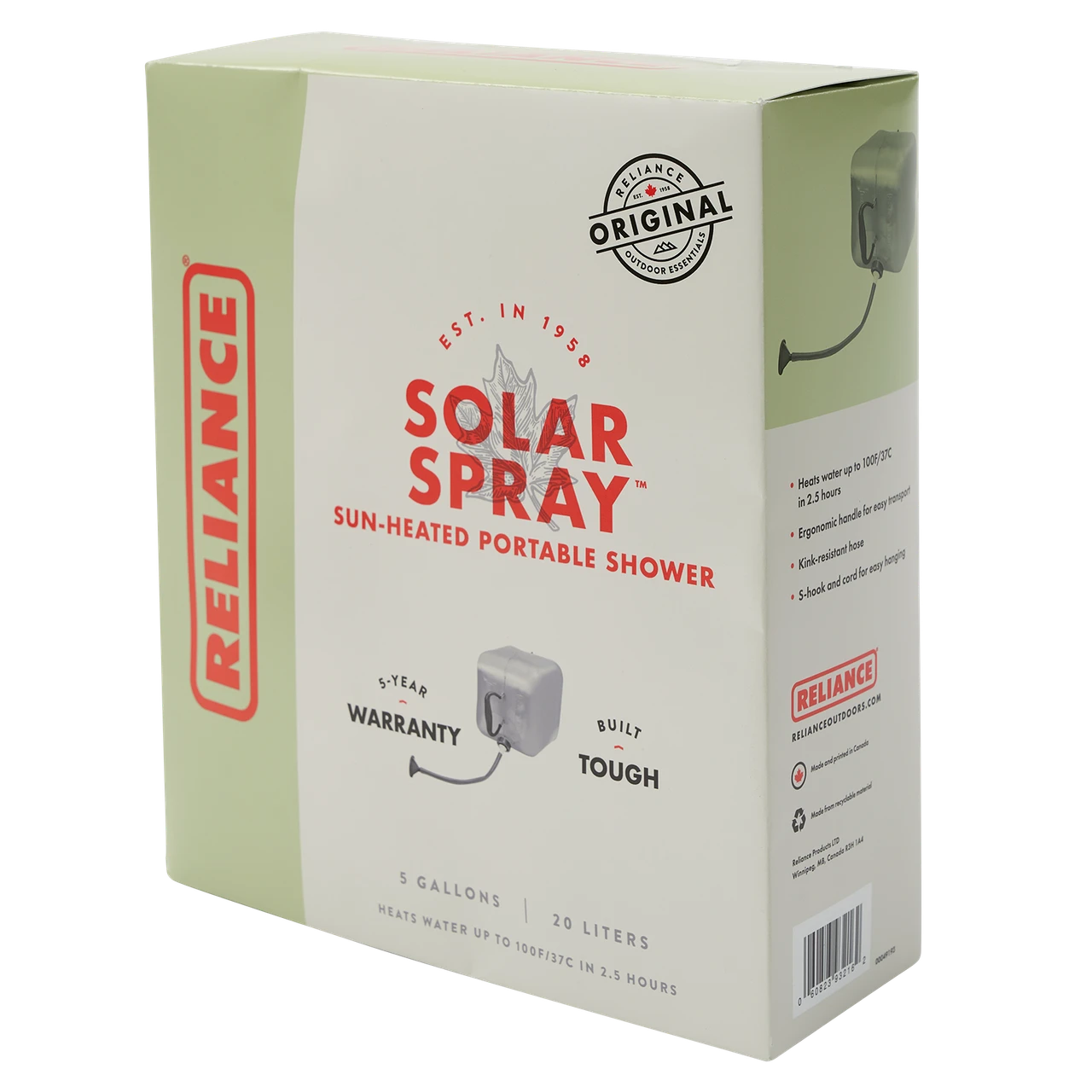 Reliance Solar Spray Portable Shower