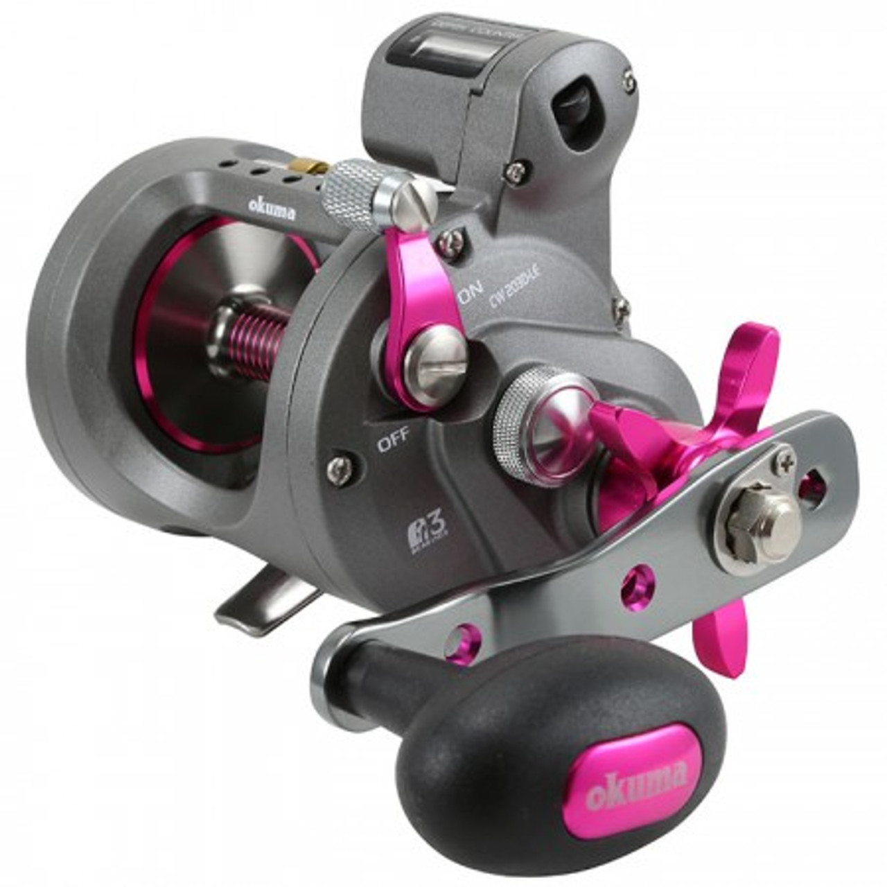 Okuma Coldwater Line Counter Reel - Pink Edition