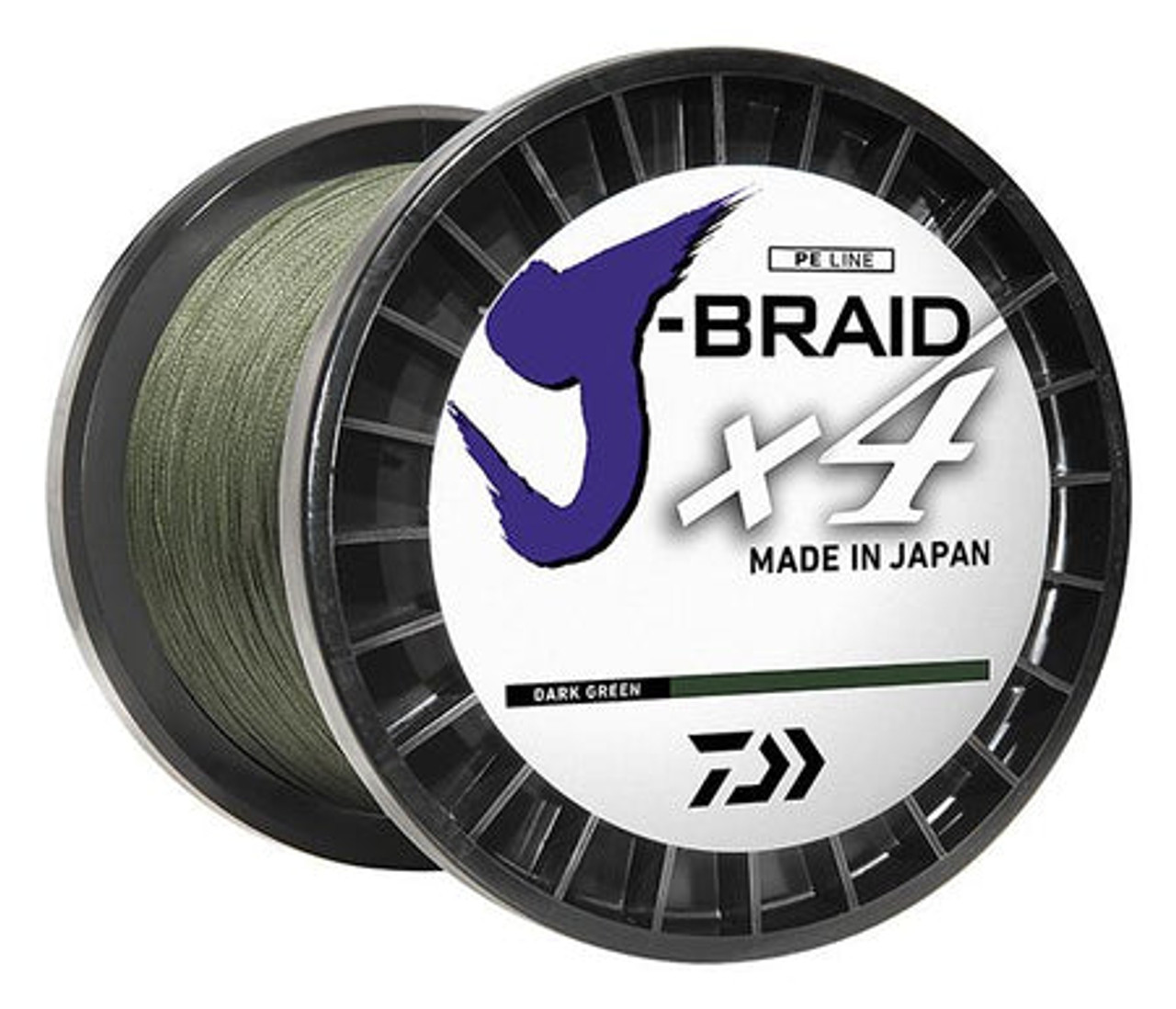 J-Braid x4 Braided Line Green (300YD)