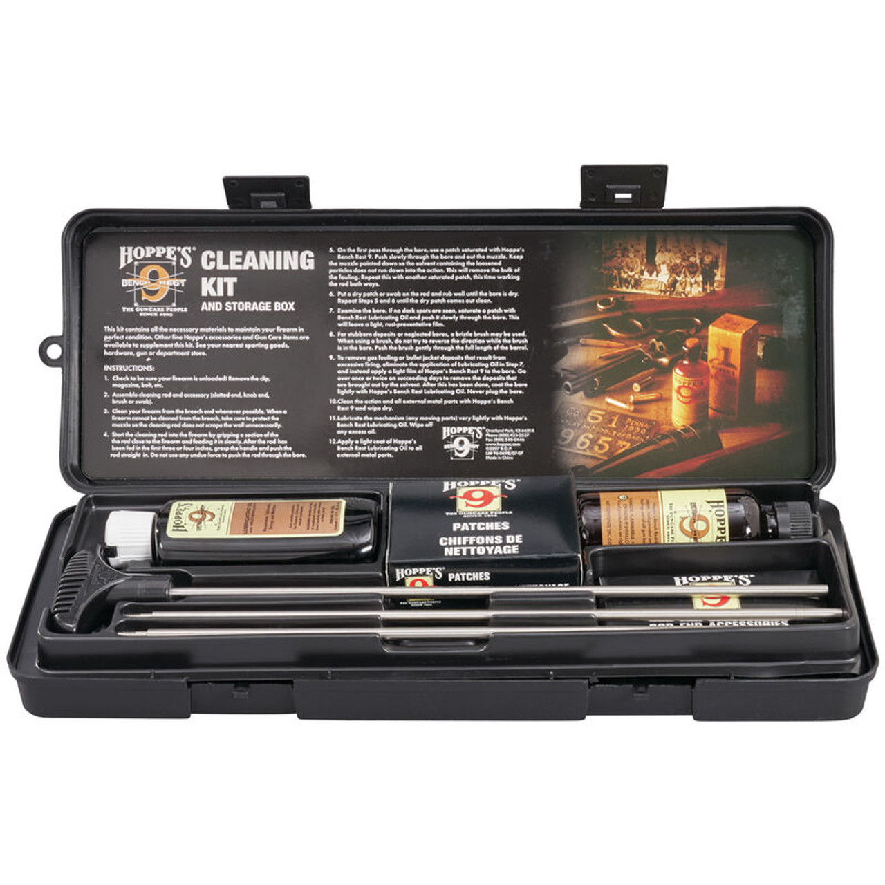 Hoppe's Rifle Cleaning Kit with Aluminum Rod Cleaning Kits 