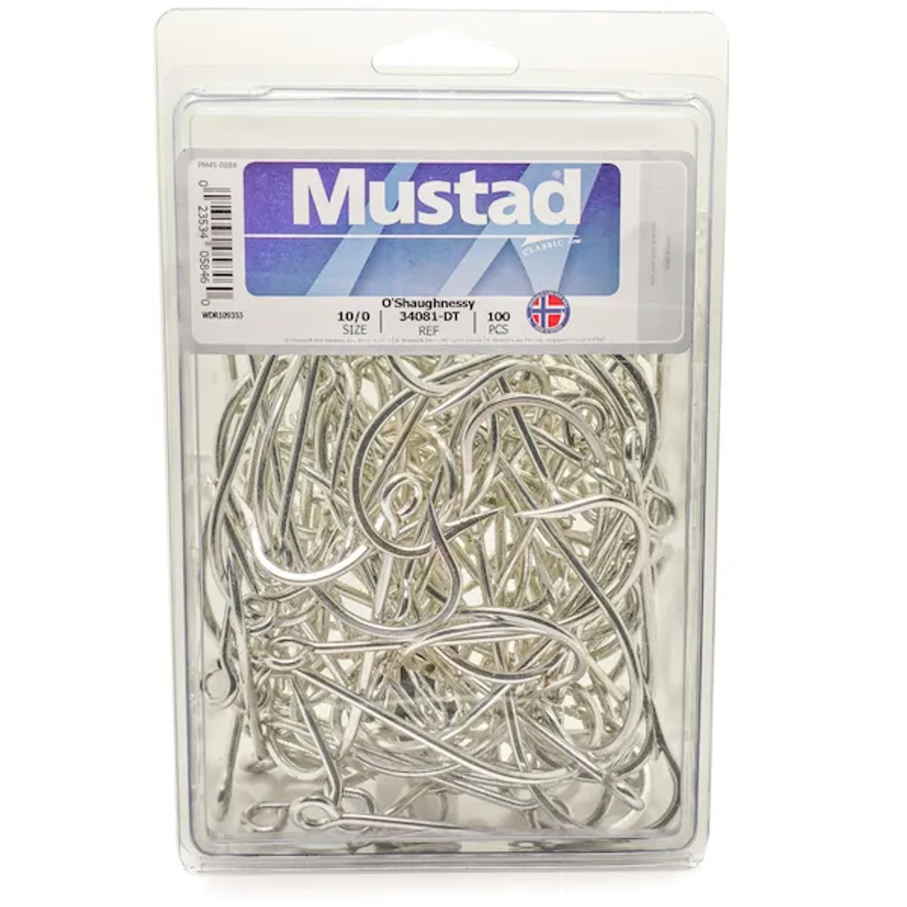 Mustad O'Shaughnessy Large Ring Hook (100 Pack)