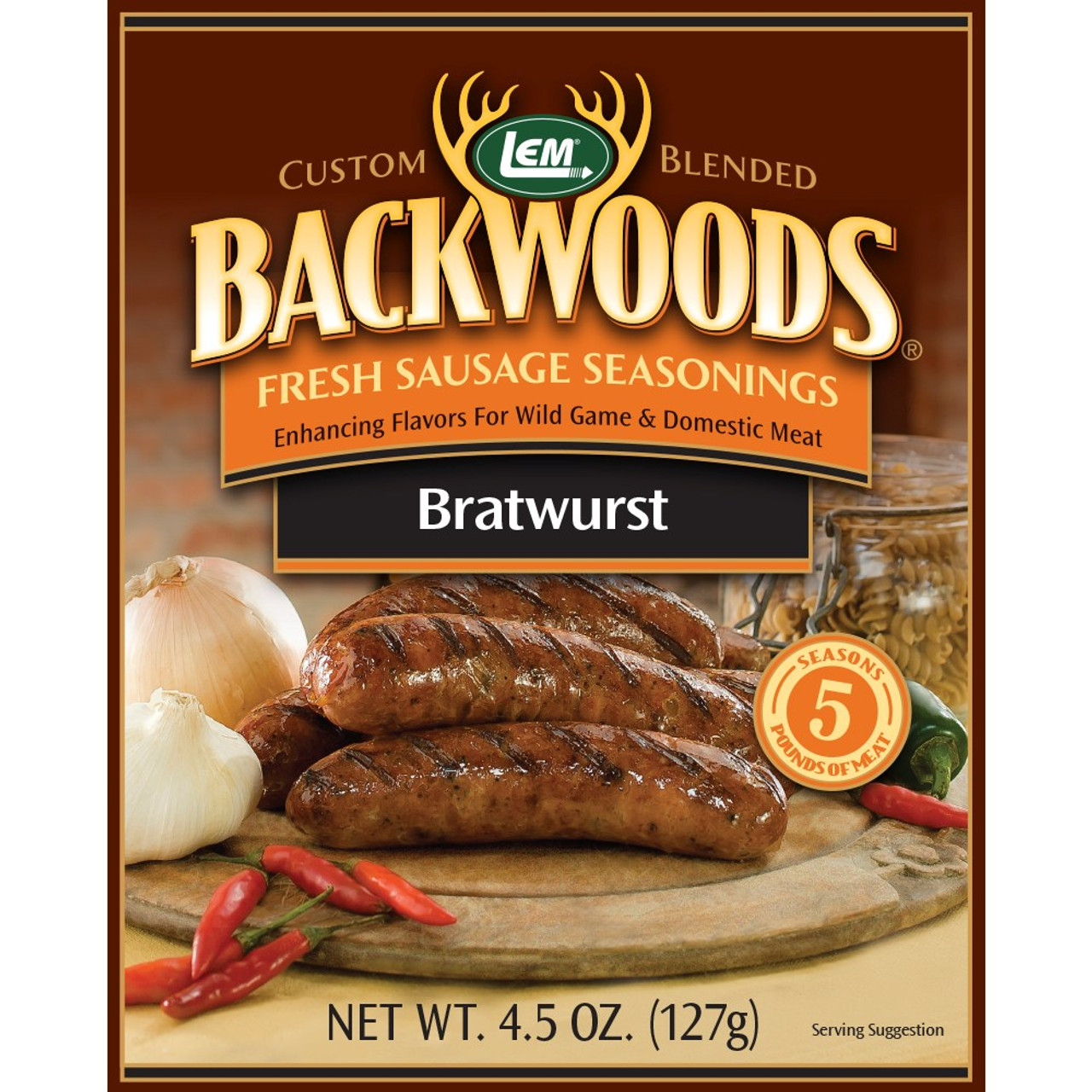 LEM Backwoods Bratwurst Fresh Sausage Seasoning 5lb