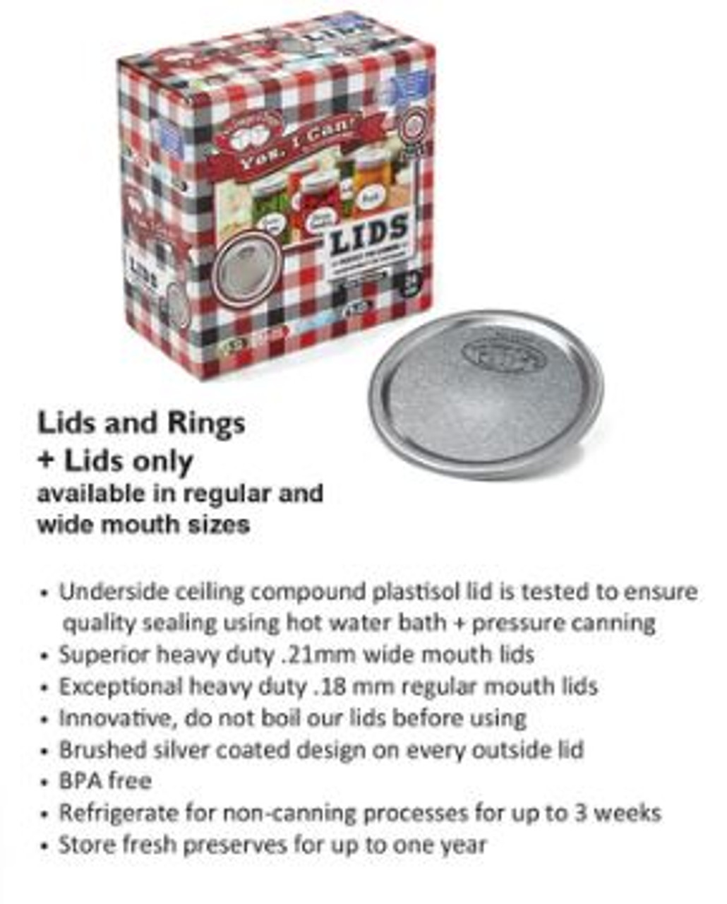 TLS Canning Jar  Lids and Rings