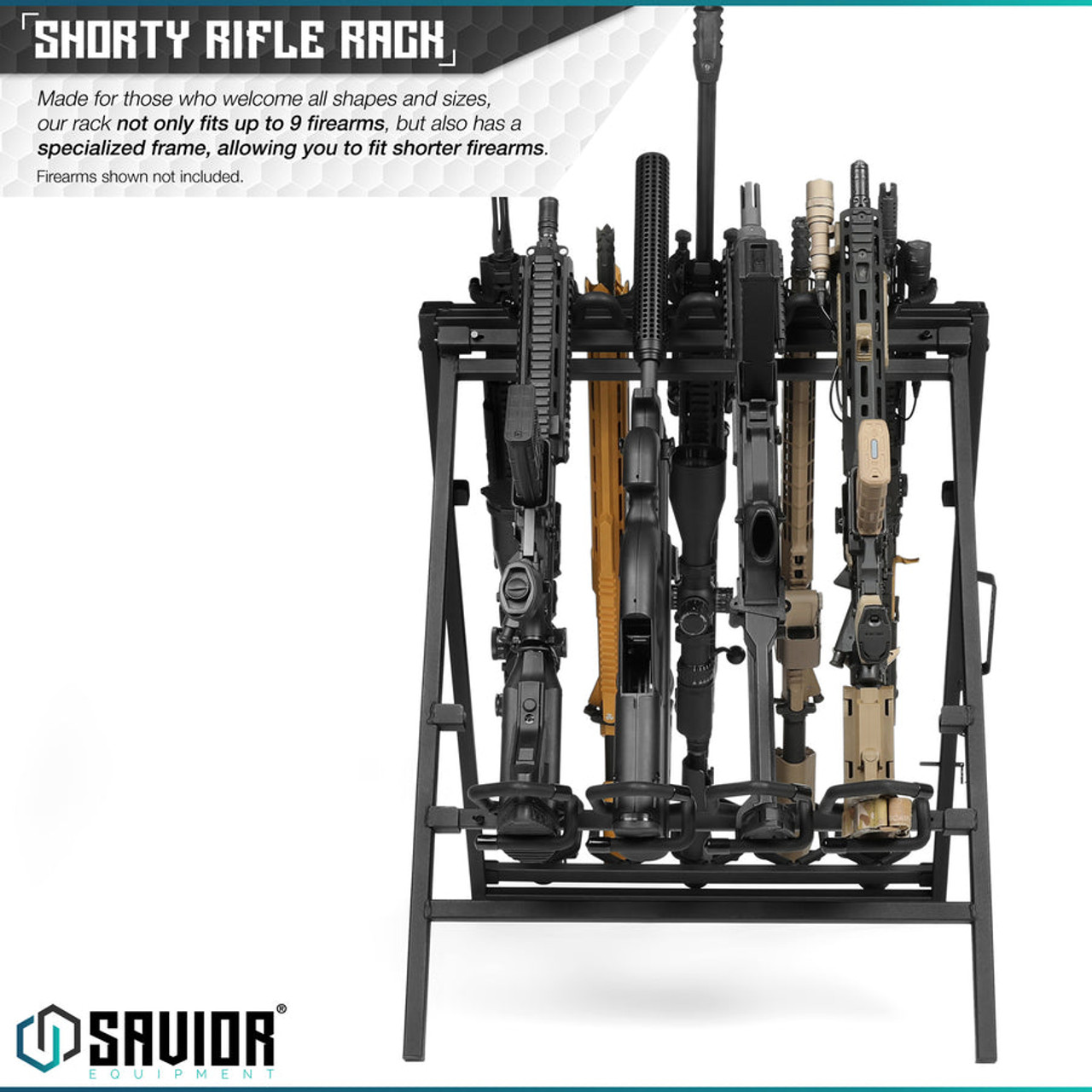 Savior Shorty Rifle Rack - 9 Slots