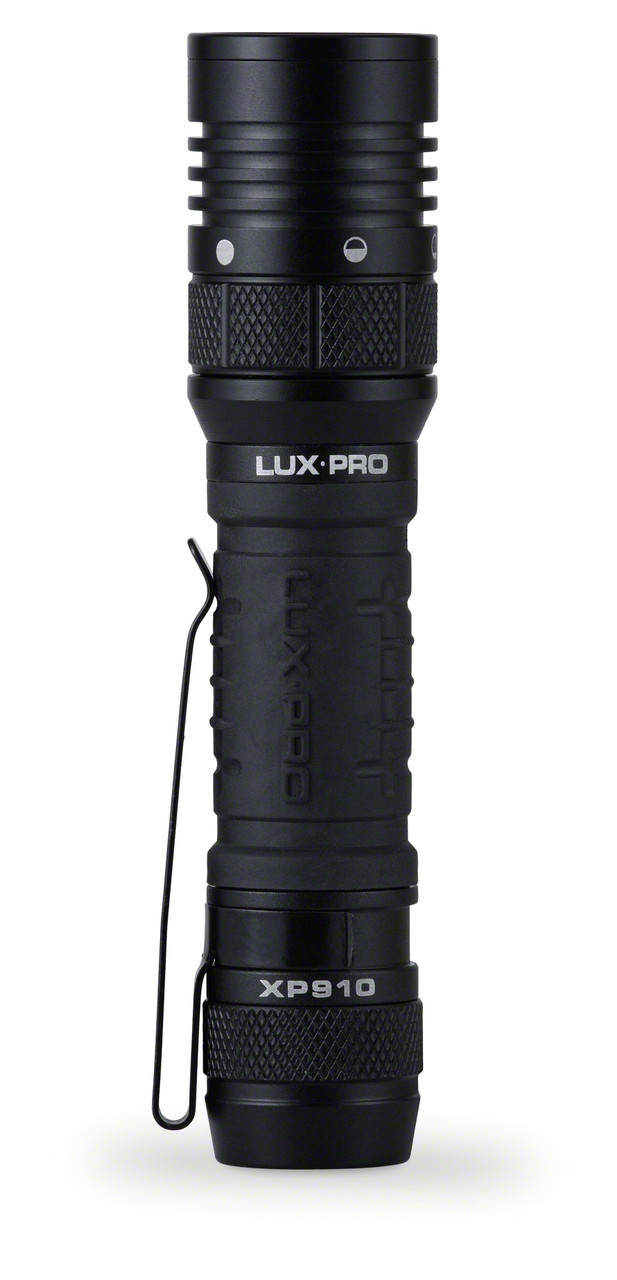 Lux-Pro Pro Series 1000 Lumen LED Tactical Flashlight + Rechargeable Battery with Integrated Charging Port