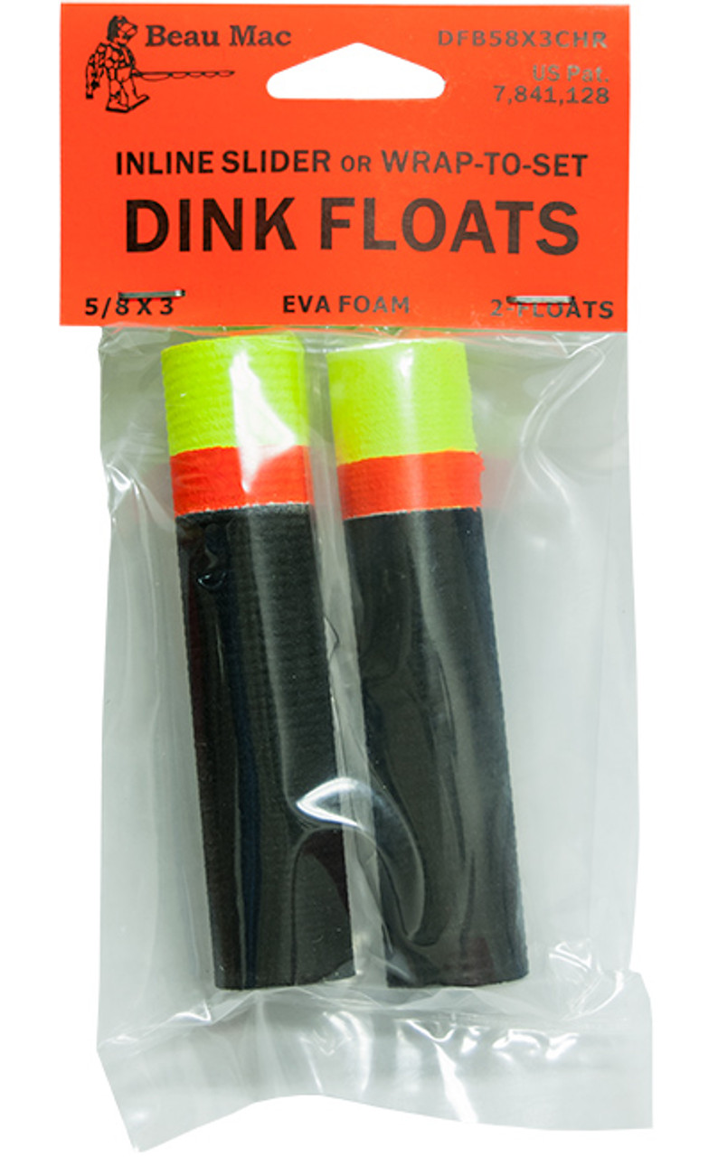 Beau Mac EDF1/2 Float EZ Drift Foam Floats 1/2oz 2Pk 2XL