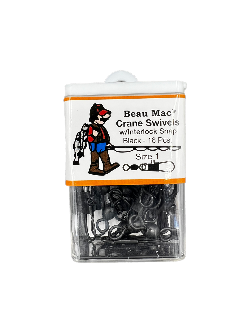 Beau Mac Sil3/8 Sinker In-line W/crane Swivels 3/8oz Small Beau