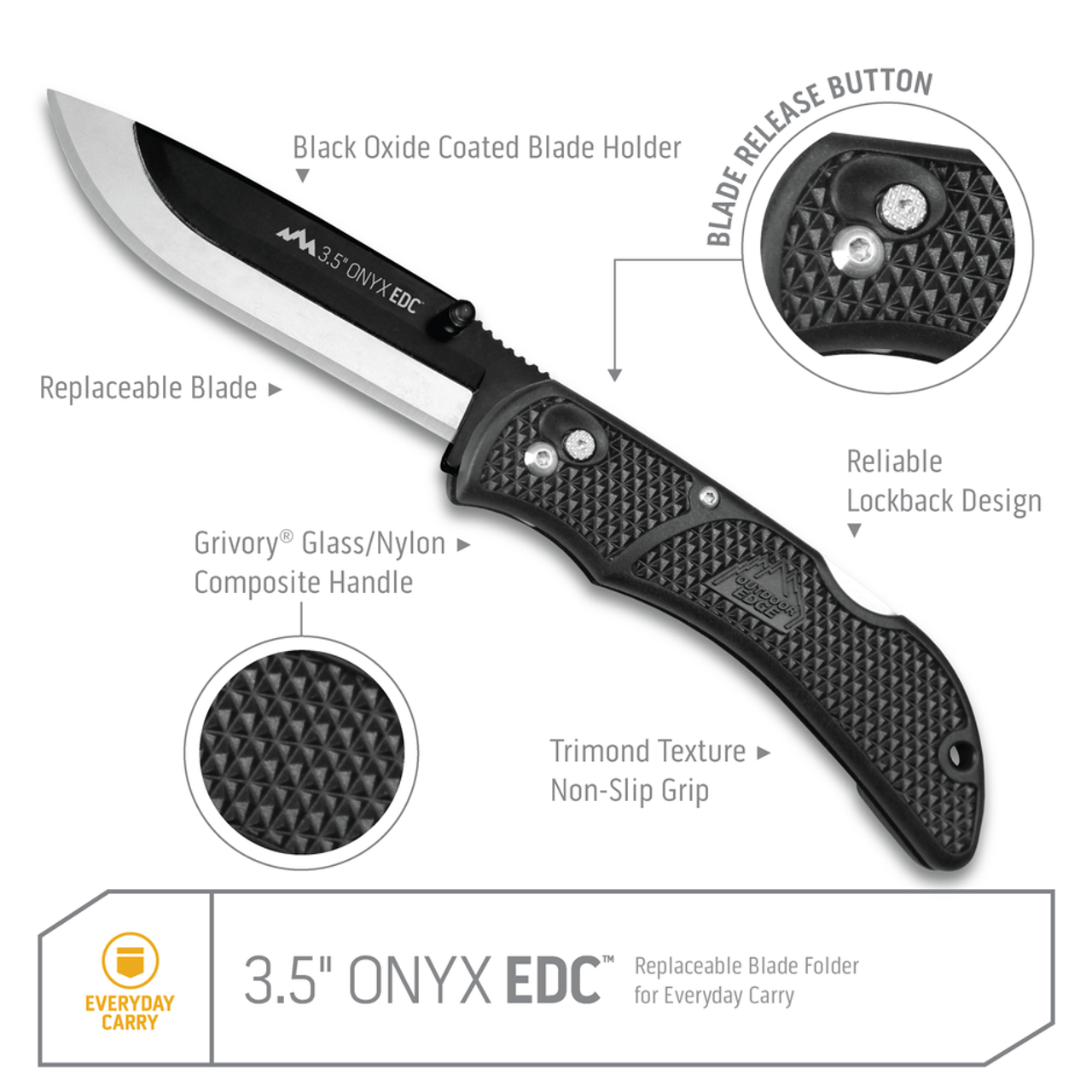 Outdoor Edge Onxy EDC Knife