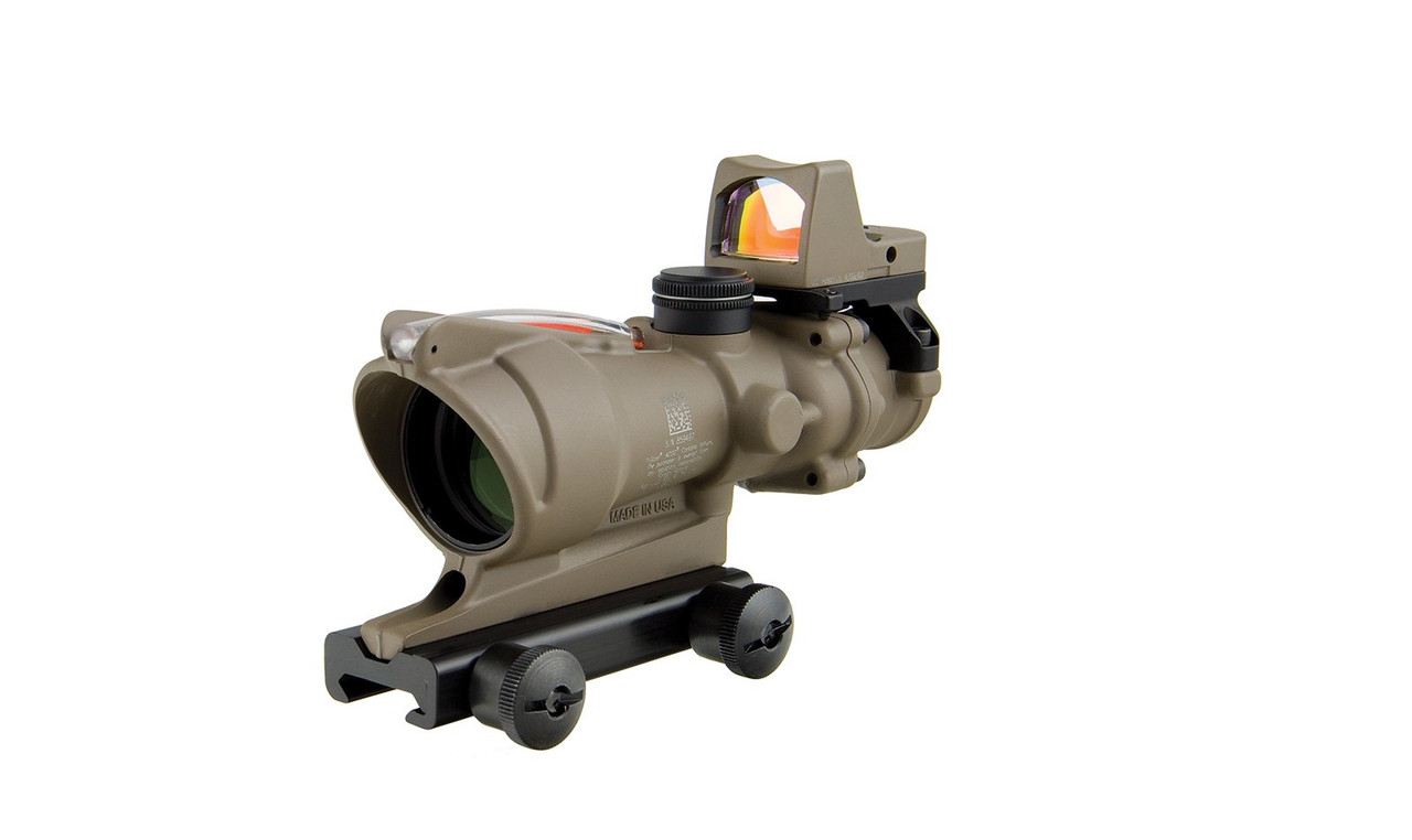 Trijicon ACOG® 4x32 BAC Riflescope w/ Trijicon RMR® -.223 BDC FDE
