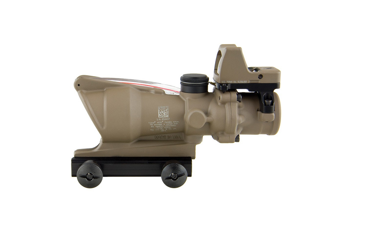Trijicon タンカラー ACOGサイト RMR (FIRECLUB)製 Trijicon ACOG® 4x32 BAC Riflescope w/ Trijicon RMR® -.223 BDC FDE