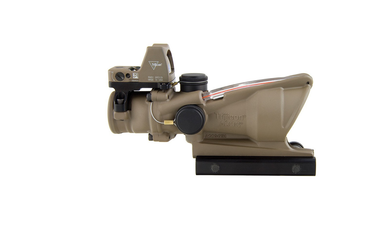 Trijicon ACOG® 4x32 BAC Riflescope w/ Trijicon RMR® -.223 BDC FDE