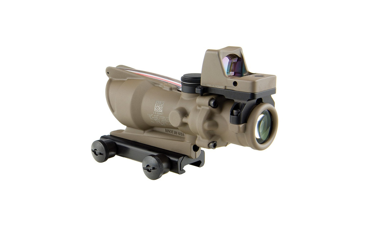 Trijicon ACOG® 4x32 BAC Riflescope w/ Trijicon RMR® -.223 BDC FDE