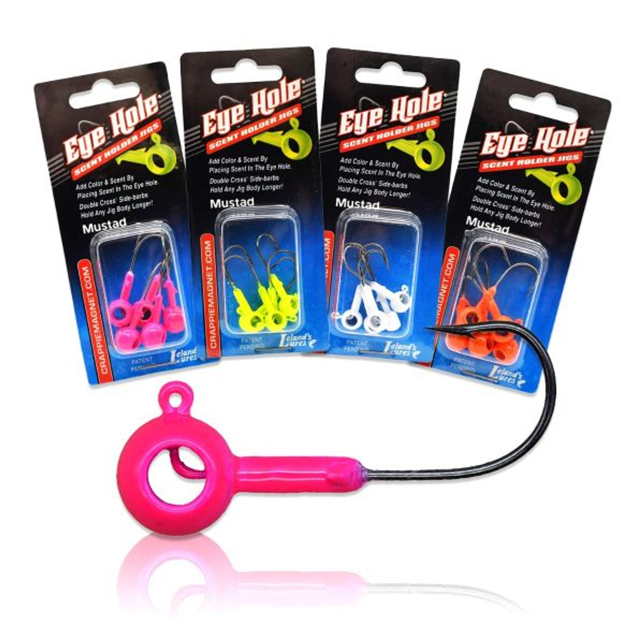 Crappie Magnet Double Cross Jig Heads Pink / 1/16 oz