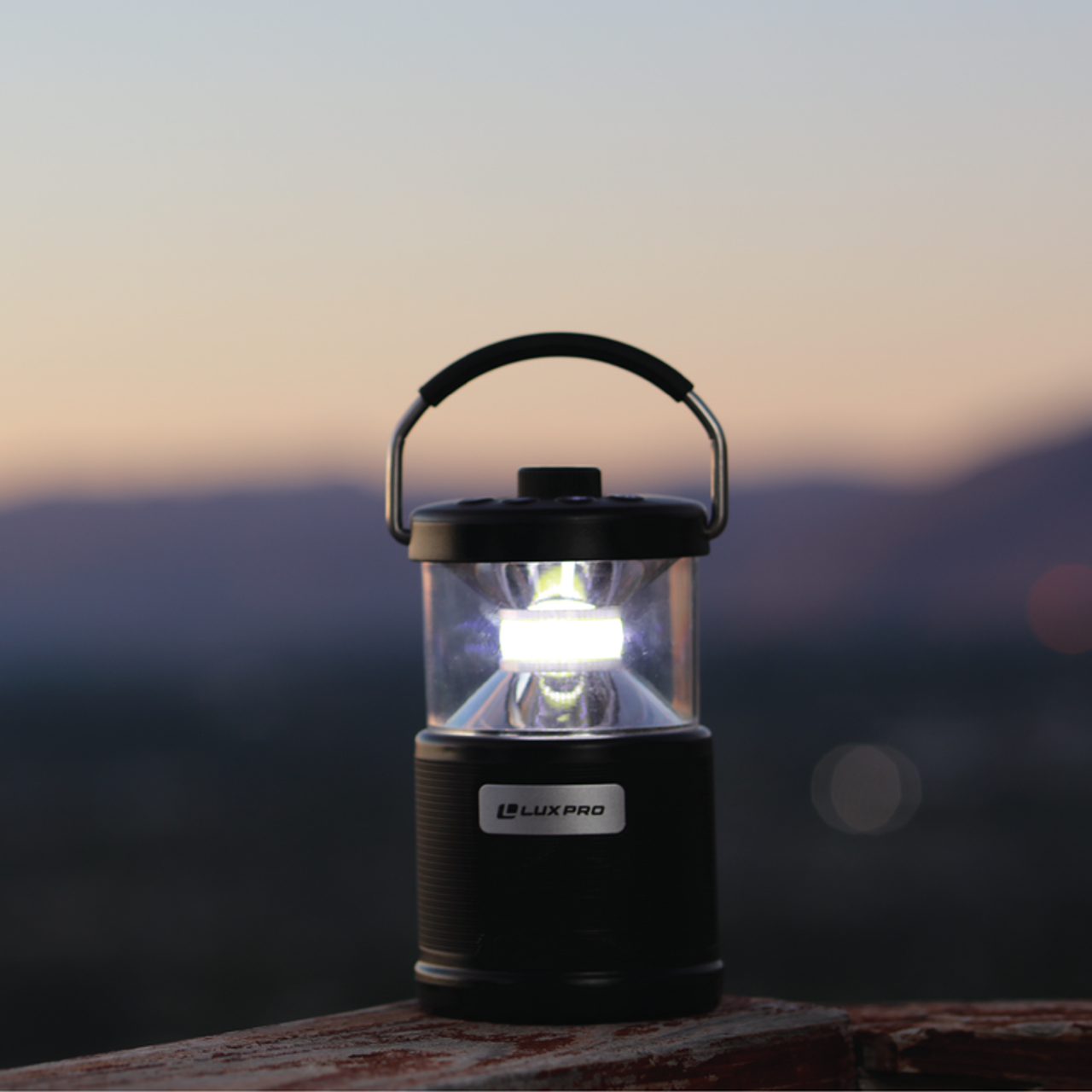 Lux-Pro LP1530 Rechargeable 572 Lumen Lantern with Bluetooth Speaker