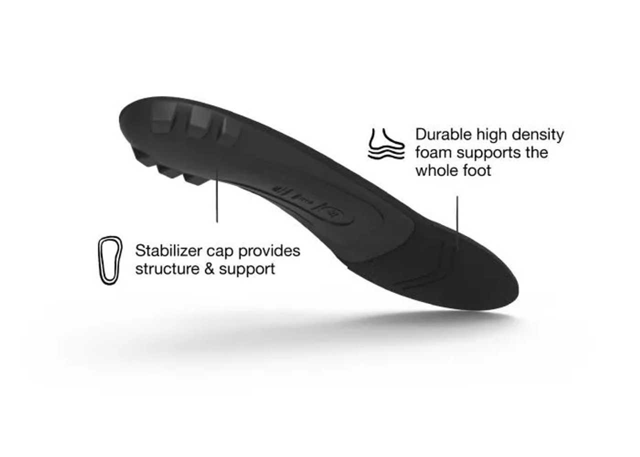 Super Feet All-Purpose Support Low Arch Inserts (Black)