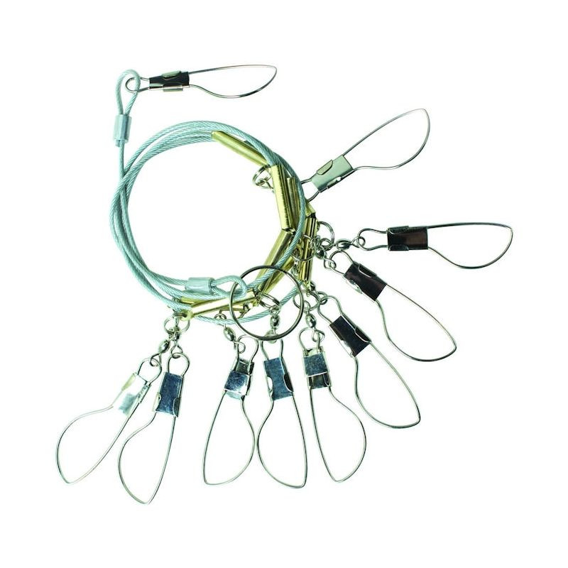 Eagle Claw Invincible Chain Stringer 46 In 9 Snap Silver 1 Piece 04300-005