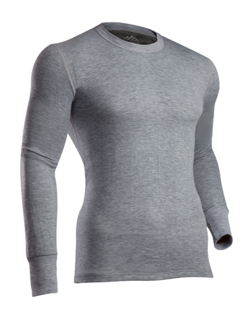 Indera Men's Platinum II Crew - Heather Gray