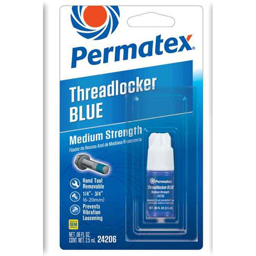Permatex® Medium Strength Threadlocker Blue - 2.5ml