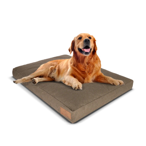 White Duck Dog Bed Brown