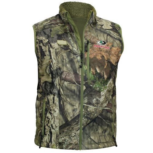 DAY ONE CAMOUFLAGE　Hunting Fleece Vest HOT SHOT Men's Camo Softshell Vest – Realtree Edge Lightweight